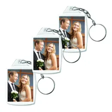 Chaveiro Acrílico 3x4 1000 Peças Casamento Foto mini 1