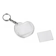 Chaveiro Acrílico 3x4 - Coração - 50 Pças Foto mini 4