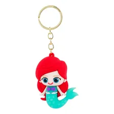 Chaveiro Ariel Pequena Sereia Disney Silicone 7 Cm Foto mini 1