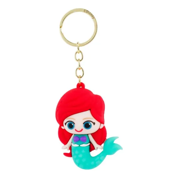 Chaveiro Ariel Pequena Sereia Disney Silicone 7 Cm Foto 1