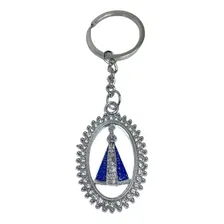 Chaveiro Asa Chaveiro Nossa Senhora Aparecida Nossa Senhora Prateado Foto mini 1
