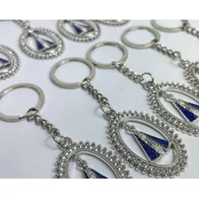 Chaveiro Asa Chaveiro Nossa Senhora Aparecida Nossa Senhora Prateado Foto mini 2