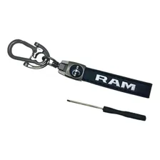 Chaveiro Carro Metal Couro Genuíno Fiat Chevrolet Chery Ram Foto mini 3