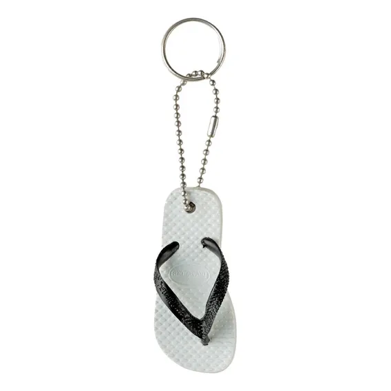 Chaveiro Chinelo Havaianas Cor Branco Foto 1