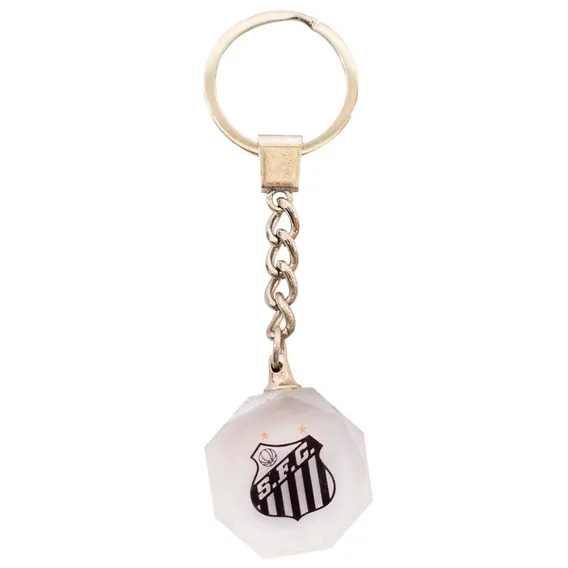 Chaveiro Cristal Brasão - Santos Foto 1