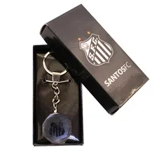 Chaveiro Cristal Brasão - Santos Foto mini  3