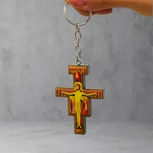Chaveiro Crucifixo São Damião Francisco Foto mini 4