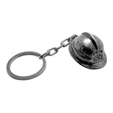 Chaveiro De Metal Capacete Cromado Foto  mini 1