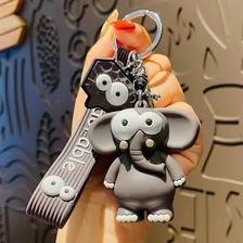 Chaveiro Elefante Pingente Animal Engraçado Foto mini  2