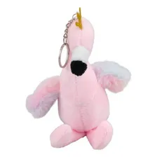 Chaveiro Flamingo Rosa Coroa 18cm - PelĂșcia Foto mini 2