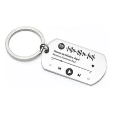 Chaveiro Inox Spotify Gravado A Laser 4 Cores Foto mini 2