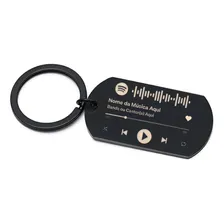 Chaveiro Inox Spotify Gravado A Laser 4 Cores Foto mini 3