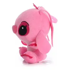 Chaveiro Lilo E Stitch Disney Pelúcia 12cm Stitch E Angel Cor Rosa Foto mini  3