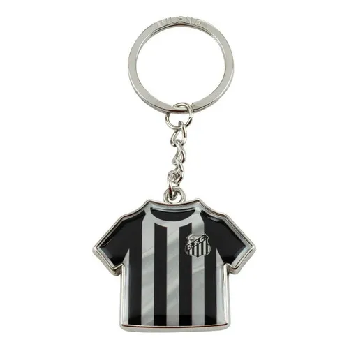 Chaveiro Metal Camisa Time 3.5cm - Santos Foto 1