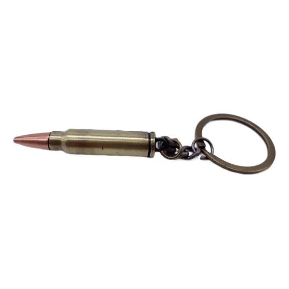 Chaveiro Metal Munição Bala Fuzil Militar Coleção Exército Foto 1
