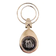 Chaveiro Metal Santos Dupla Argola Brasão Cor Preto Foto mini 1