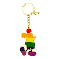 Chaveiro Mickey Arco-íris 6cm Disney Foto mini 1