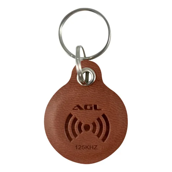 Chaveiro Mini Em Couro Tag 125khz Agl Foto 1