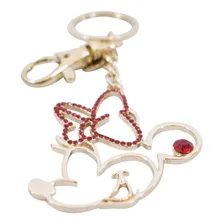 Chaveiro Minnie Dourado Laço Vermelho - Disney Foto mini 2