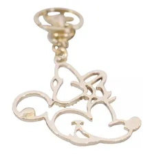 Chaveiro Minnie Dourado Laço Vermelho - Disney Foto mini 3