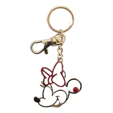 Chaveiro Minnie Dourado Laço Vermelho - Disney Foto mini 1