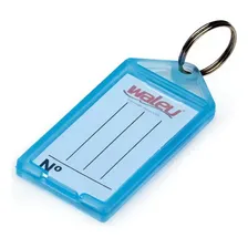 Chaveiro Organizador De Chaves Com Etiqueta 100 Und Azul Foto mini 1