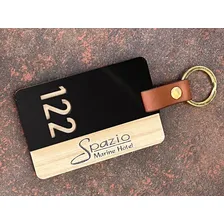 Chaveiro Personalizado Para Hotel Pousada Escolas Kit C/34pç Foto mini  2