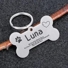 Chaveiro Pet Placa De Inox Identificação Personalizada Luxo Foto mini 3