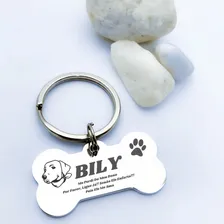Chaveiro Pet Placa De Inox Identificação Personalizada Luxo Foto mini 2