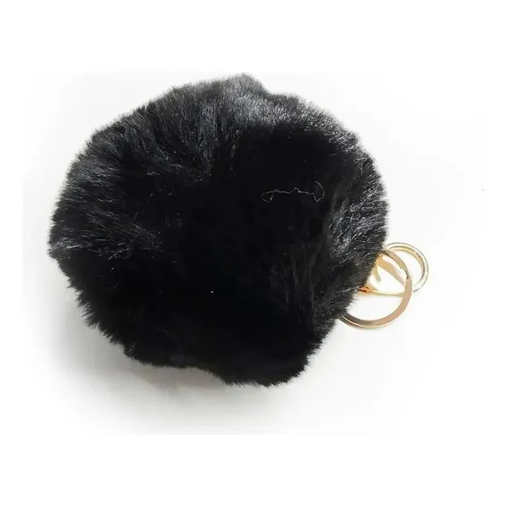 Chaveiro Pompom - Chaveiro E Bolsas - Preto Foto 1