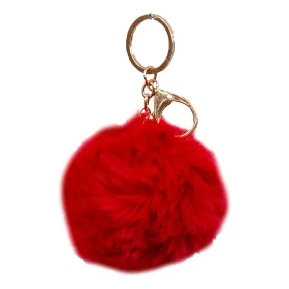 Chaveiro Pompom - Chaveiro E Bolsas - Vermelho Foto 1