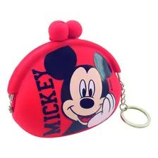 Chaveiro Porta Moeda Silicone Mickey Disney Cor Vermelho Foto mini 1