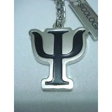 Chaveiro Psicologia Profissão Placa De Metal Foto mini  3