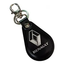 Chaveiro Renault Couro Preto Foto mini 3