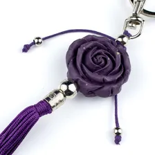 Chaveiro Rosa Lilas Nana Em Resina 16 Cm Foto mini  2
