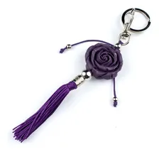 Chaveiro Rosa Lilas Nana Em Resina 16 Cm Foto  mini 1