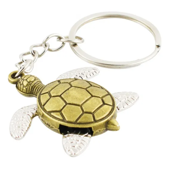 Chaveiro Tartaruga Dourado 4cm Cor Dourado-escuro Foto 1