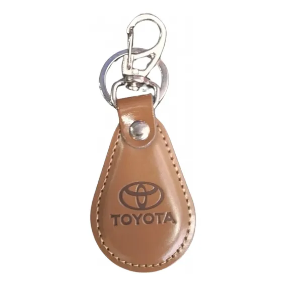 Chaveiro Toyota Couro Marrom Foto 1