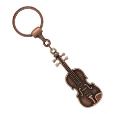 Chaveiro Violino Viola Arco Marrom Envelhecido Paganini Foto  mini 1