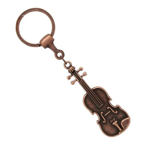 Chaveiro Violino Viola Arco Marrom Envelhecido Paganini Foto 1