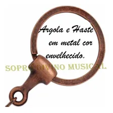 Chaveiro Violino Viola Arco Marrom Envelhecido Paganini Foto mini  2