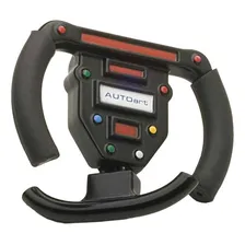 Chaveiro Volante F-1 De Metal Marca Autoart 5cm Cor Preto Foto mini 4