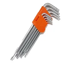 Chaves Tork Furo Longas Cromo Vanádio Torx Torque C/9pç Foto mini 1
