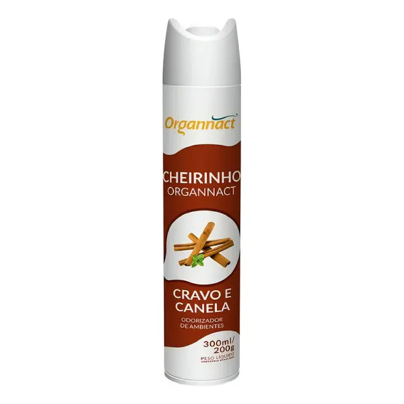 Cheirinho Organnact Cravo E Canela 300ml - Spray Odorizante Foto 1