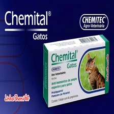 Chemital Gatos 4 Comprimidos - Vermifugo Foto mini 4