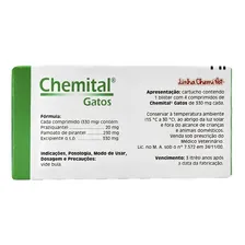 Chemital Gatos 4 Comprimidos - Vermifugo Foto mini 2