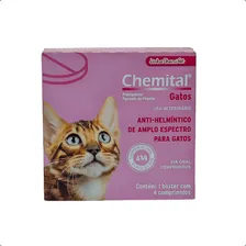 Chemital Vermífugo Gatos 4 Comprimidos - Chemitec Foto mini 1