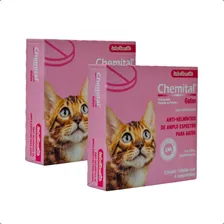 Chemital Vermífugo Gatos 4 Comprimidos - Chemitec Foto mini 2