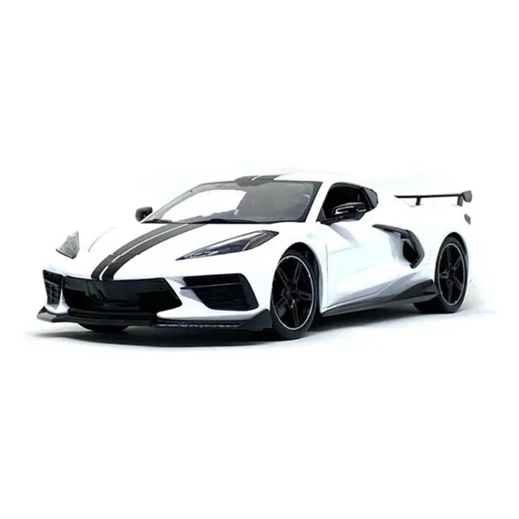 Chevrolet Corvette Stingray Coupe 2020 Branco 1:18 Maisto Foto 1