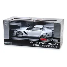 Chevrolet Corvette Z06 2019 1:24 Greenlight Branco Foto mini 4
